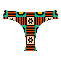 Shapes in shapes                                                              Cross Back Hipster Bikini Set from ArtsNow.com Front Under