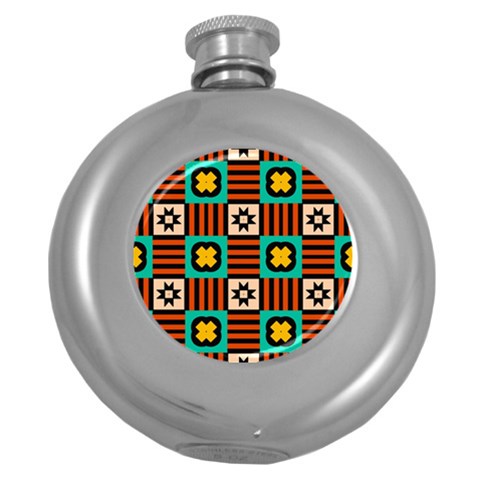 Shapes in shapes                                                               Hip Flask (5 oz) from ArtsNow.com Front