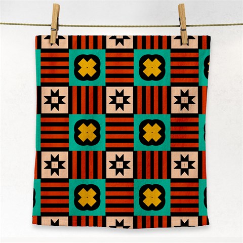 Shapes in shapes                                                               Face Towel from ArtsNow.com Front