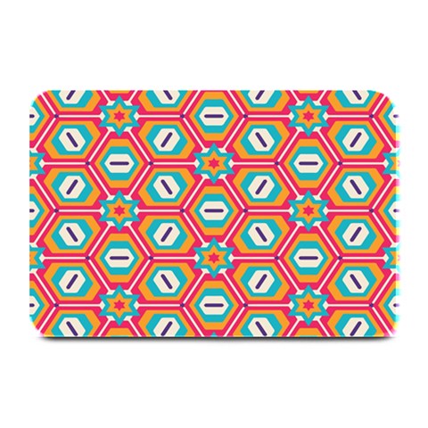 Hexagons and stars pattern                                                               Plate Mat from ArtsNow.com 18 x12  Plate Mat