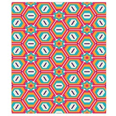 Hexagons and stars pattern                                                             Belt Pouch Bag (Large) from ArtsNow.com Back Strap