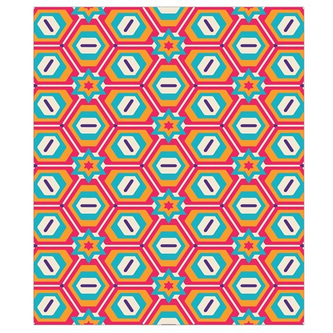Hexagons and stars pattern                                                             Waist Pouch (Large) from ArtsNow.com Back Strap