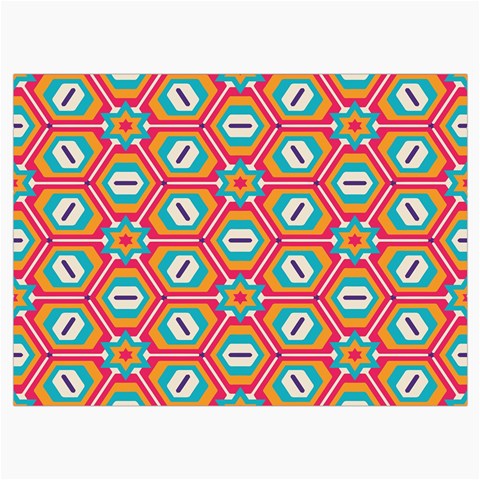 Hexagons and stars pattern                                                             Roll Up Canvas Pencil Holder (M) from ArtsNow.com Front
