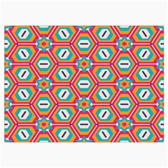 Hexagons and stars pattern                                                             Roll Up Canvas Pencil Holder (M) from ArtsNow.com Front