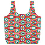 Hexagons and stars pattern                                                           Full Print Recycle Bag (XXL)