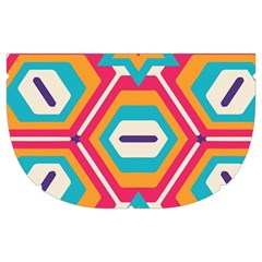 Hexagons and stars pattern                                                           Makeup Case (Medium) from ArtsNow.com Side Left