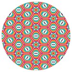 Hexagons and stars pattern              Round Trivet