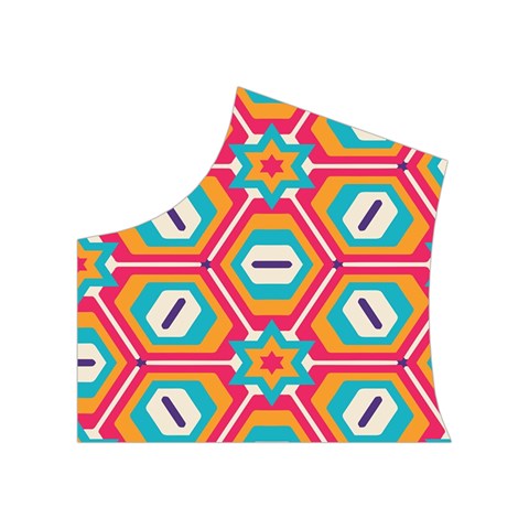Hexagons and stars pattern                                                             Women s Button Up Puffer Vest from ArtsNow.com Top Left