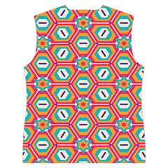 Hexagons and stars pattern                                                             Women s Button Up Puffer Vest from ArtsNow.com Back