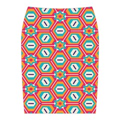 Hexagons and stars pattern                                                               Midi Wrap Pencil Skirt from ArtsNow.com Back