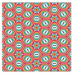 Hexagons and stars pattern                                                                Satin Scarf