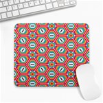 Hexagons and stars pattern                                                                Large Mousepad