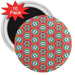 Hexagons and stars pattern                                                                3  Magnet (10 pack)