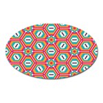 Hexagons and stars pattern                                                                Magnet (Oval)