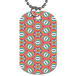 Hexagons and stars pattern                                                                Dog Tag (One Side)