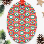 Hexagons and stars pattern                                                                Ornament (Oval)