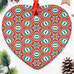 Hexagons and stars pattern                                                                Ornament (Heart)