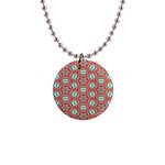 Hexagons and stars pattern                                                                1  Button Necklace