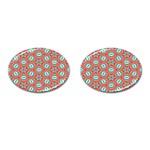 Hexagons and stars pattern                                                                Cufflinks (Oval)