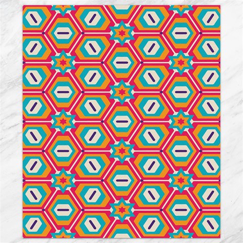 Hexagons and stars pattern                                                                Canvas 8  x 10  from ArtsNow.com 8.15 x9.66  Canvas - 1