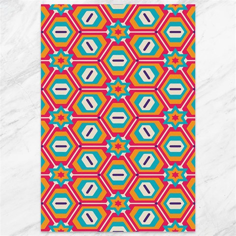 Hexagons and stars pattern                                                                Canvas 12  x 18  from ArtsNow.com 11.88 x17.36  Canvas - 1