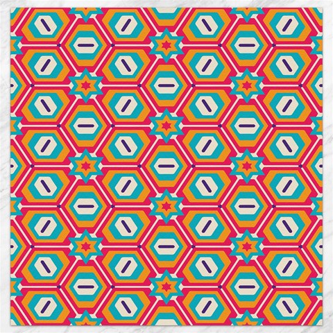Hexagons and stars pattern                                                                Canvas 16  x 16  from ArtsNow.com 15.2 x15.41  Canvas - 1