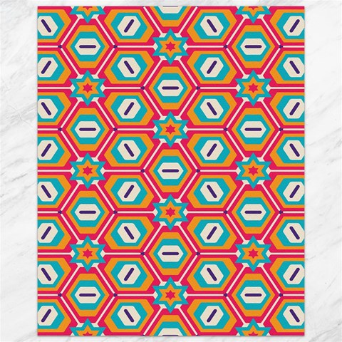 Hexagons and stars pattern                                                                Canvas 16  x 20  from ArtsNow.com 15.75 x19.29  Canvas - 1