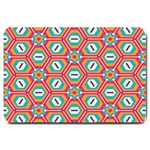 Hexagons and stars pattern                                                                Large Doormat