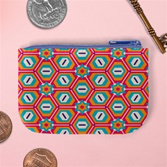 Hexagons and stars pattern                                                               Mini Coin Purse from ArtsNow.com Back