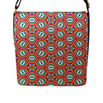 Hexagons and stars pattern                                                                Flap Closure Messenger Bag (L)