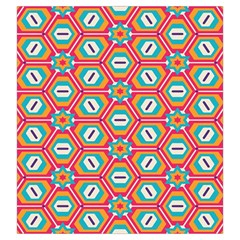 Hexagons and stars pattern                                                                Drawstring Pouch from ArtsNow.com Back