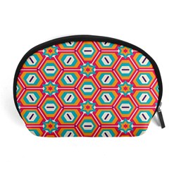 Hexagons and stars pattern                                                                Accessory Pouch from ArtsNow.com Front