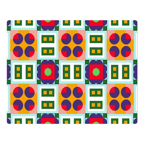 Shapes in shapes 2                                                          One Side Premium Plush Fleece Blanket (Large) from ArtsNow.com 80 x60  Blanket Front