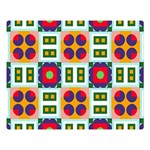 Shapes in shapes 2                                                          One Side Premium Plush Fleece Blanket (Large)