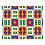 Shapes in shapes 2                                                          One Side Premium Plush Fleece Blanket (Large)