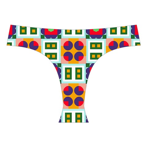 Shapes in shapes 2                                                                Cross Back Hipster Bikini Set from ArtsNow.com Front Under