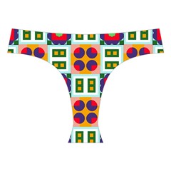 Shapes in shapes 2                                                                Cross Back Hipster Bikini Set from ArtsNow.com Front Under
