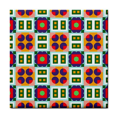Shapes in shapes 2                                                                 Tile Coaster from ArtsNow.com Front