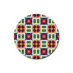 Shapes in shapes 2                                                                 Rubber Round Coaster (4 pack)