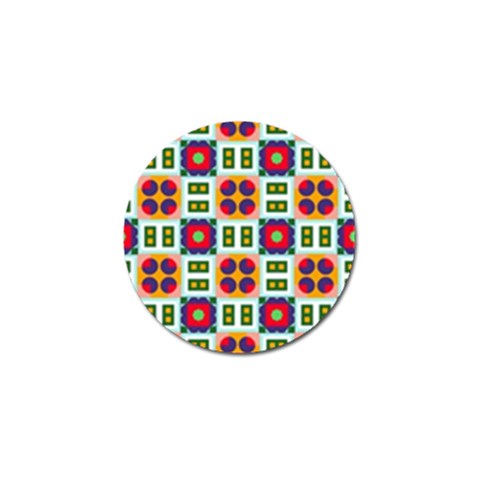 Shapes in shapes 2                                                                 Golf Ball Marker (4 pack) from ArtsNow.com Front