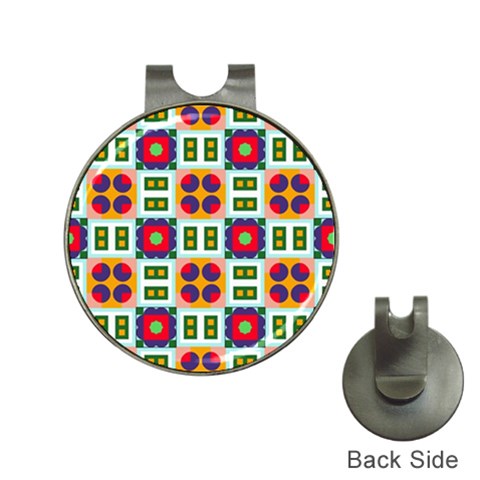Shapes in shapes 2                                                                 Golf Ball Marker Hat Clip from ArtsNow.com Front