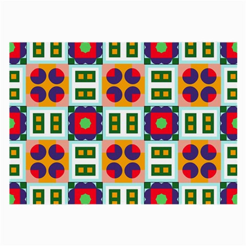 Shapes in shapes 2                                                                 Large Glasses Cloth from ArtsNow.com Front