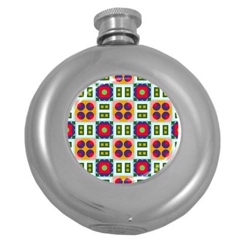 Shapes in shapes 2                                                                 Hip Flask (5 oz) from ArtsNow.com Front