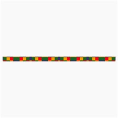 Red flowers and colorful squares                                                               Roll Up Canvas Pencil Holder (M) from ArtsNow.com Strap