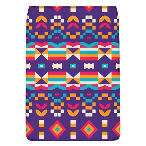 Pastel shapes rows on a purple background                                                                  Samsung Galaxy Grand DUOS I9082 Hardshell Case from ArtsNow.com Front