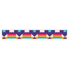 Pastel shapes rows on a purple background                                                              Makeup Case (Medium) from ArtsNow.com Zipper Front