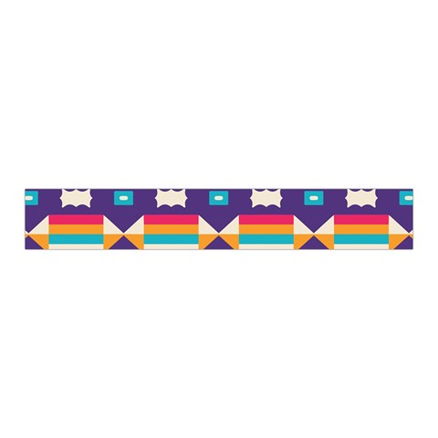 Pastel shapes rows on a purple background                                                                  Midi Wrap Pencil Skirt from ArtsNow.com Waistband