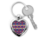 Pastel shapes rows on a purple background                                                                   Key Chain (Heart)