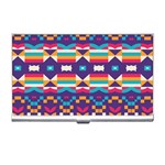 Pastel shapes rows on a purple background                                                                   Business Card Holder