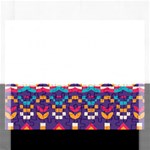 Pastel shapes rows on a purple background                                                                   Jigsaw Puzzle (Rectangular)